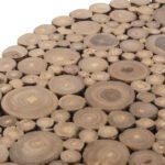 ΤΡΑΠΕΖΙ ΣΑΛΟΝΙΟΥ ΣΤΡΟΓΓΥΛΟ COOTER HM9864 ΚΛΑΔΙΑ TEAK-ΦΥΣΙΚΟ Φ60,5x46Υεκ. - Image 6