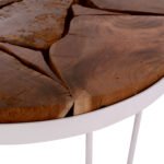 ΤΡΑΠΕΖΙ ΣΑΛΟΝΙΟΥ TIMOTHY ΑΠΟ ΜΑΣΙΦ ΞΥΛΟ ΑΚΑΚΙΑΣ ΛΕΥΚΟΣ ΣΚΕΛΕΤΟΣ Φ73x45Υεκ.HM8366.12 - Image 5