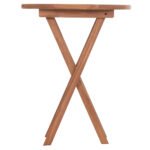 ΤΡΑΠΕΖΙ ΣΚΗΝΟΘΕΤΗ ΣΤΡΟΓΓΥΛΟ ERIS HM18119 ΞΥΛΟ TEAK--ΦΥΣΙΚΟ Φ60x75Υεκ. - Image 3