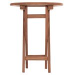 ΤΡΑΠΕΖΙ ΣΚΗΝΟΘΕΤΗ ΣΤΡΟΓΓΥΛΟ ERIS HM18119 ΞΥΛΟ TEAK--ΦΥΣΙΚΟ Φ60x75Υεκ. - Image 5