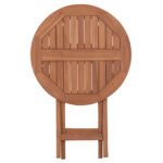 ΤΡΑΠΕΖΙ ΣΚΗΝΟΘΕΤΗ ΣΤΡΟΓΓΥΛΟ ERIS HM18119 ΞΥΛΟ TEAK--ΦΥΣΙΚΟ Φ60x75Υεκ. - Image 6