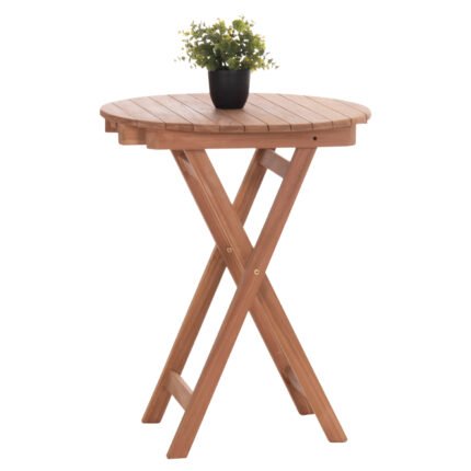 Αγόρασε ΤΡΑΠΕΖΙ ΣΚΗΝΟΘΕΤΗ ΣΤΡΟΓΓΥΛΟ HEIDEL HM18120 ΞΥΛΟ TEAK--ΦΥΣΙΚΟ Φ60x75Υεκ. σε μοναδική τιμή στο clickforshop.gr