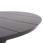 ΤΡΑΠΕΖΙ ΣΤΡΟΓΓΥΛΟ ΑΛΟΥΜΙΝΙΟΥ HIGER HM6289.01 ΓΚΡΙ Φ90x74Yεκ. - Image 3