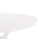ΤΡΑΠΕΖΙ ΣΤΡΟΓΓΥΛΟ ΑΛΟΥΜΙΝΙΟΥ HIGER HM6289.02 ΛΕΥΚΟ Φ90x74Yεκ. - Image 3