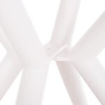 ΤΡΑΠΕΖΙ ΣΤΡΟΓΓΥΛΟ ΑΛΟΥΜΙΝΙΟΥ HIGER HM6289.02 ΛΕΥΚΟ Φ90x74Yεκ. - Image 5