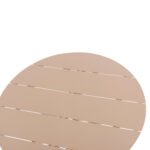 ΤΡΑΠΕΖΙ ΣΤΡΟΓΓΥΛΟ ΑΛΟΥΜΙΝΙΟΥ HIGER HM6289.04 ΚΑΠΟΥΤΣΙΝΟ Φ90x74Yεκ. - Image 4