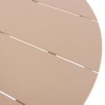 ΤΡΑΠΕΖΙ ΣΤΡΟΓΓΥΛΟ ΑΛΟΥΜΙΝΙΟΥ HIGER HM6289.04 ΚΑΠΟΥΤΣΙΝΟ Φ90x74Yεκ. - Image 5