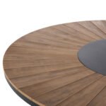 ΤΡΑΠΕΖΙ ΣΤΡΟΓΓΥΛΟ ΕΞ.ΧΩΡΟΥ MORIL HM6042.01 ΑΛΟΥΜΙΝΙΟ ΑΝΘΡΑΚΙ-POLYWOOD ΦΥΣΙΚΟ Φ150εκ. - Image 5