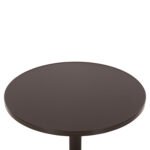 ΤΡΑΠΕΖΙ ΣΤΡΟΓΓΥΛΟ GOSS HM5974.02 ΑΛΟΥΜΙΝΙΟ ΚΑΦΕ Φ60x70Υεκ. - Image 4