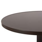 ΤΡΑΠΕΖΙ ΣΤΡΟΓΓΥΛΟ GOSS HM5974.02 ΑΛΟΥΜΙΝΙΟ ΚΑΦΕ Φ60x70Υεκ. - Image 5