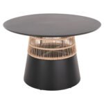 Αγόρασε ΤΡΑΠΕΖΙ ΣΤΡΟΓΓΥΛΟ SAEID HM6106.01 ΑΝΘΡΑΚΙ ΑΛΟΥΜΙΝΙΟ-ΜΠΕΖ ΣΧΟΙΝΙ Φ120x75Υεκ. σε μοναδική τιμή στο clickforshop.gr