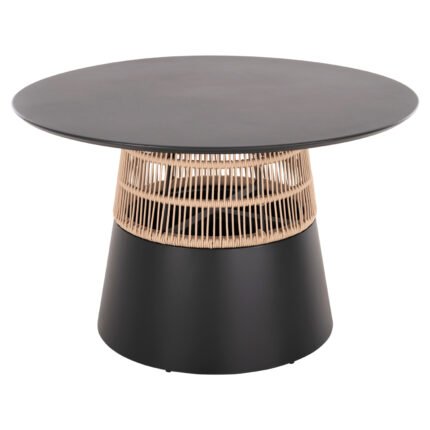 Αγόρασε ΤΡΑΠΕΖΙ ΣΤΡΟΓΓΥΛΟ SAEID HM6106.01 ΑΝΘΡΑΚΙ ΑΛΟΥΜΙΝΙΟ-ΜΠΕΖ ΣΧΟΙΝΙ Φ120x75Υεκ. σε μοναδική τιμή στο clickforshop.gr