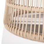 ΤΡΑΠΕΖΙ ΣΤΡΟΓΓΥΛΟ SAEID HM6106.02 ΛΕΥΚΟ ΑΛΟΥΜΙΝΙΟ-ΜΠΕΖ ΣΧΟΙΝΙ Φ120x75Υεκ. - Image 5