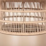 ΤΡΑΠΕΖΙ ΣΤΡΟΓΓΥΛΟ SAEID HM6106.04 ΣΑΜΠΑΝΙ ΑΛΟΥΜΙΝΙΟ-ΜΠΕΖ ΣΧΟΙΝΙ Φ120x75Υεκ. - Image 6