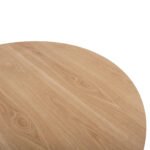ΤΡΑΠΕΖΙ ΣΤΡΟΓΓΥΛΟ DENTY HM9612.01 MDF ΜΕ ΚΑΠΛΑΜΑ ΔΡΥΟΣ-ΧΡΩΜΑ ΔΡΥΟΣ Φ120x75Υεκ. - Image 6