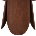 ΤΡΑΠΕΖΙ ΣΤΡΟΓΓΥΛΟ DENTY HM9612.02 MDF ΜΕ ΚΑΠΛΑΜΑ ΔΡΥΟΣ-ΧΡΩΜΑ ΚΑΡΥΔΙ Φ120x75Υεκ. - Image 5