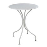 Αγόρασε ΤΡΑΠΕΖΙ ΣΤΡΟΓΓΥΛΟ ΜΕΤΑΛΛΙΚΟ ALPINE ΛΕΥΚΟ HM5104.12 Φ60x72Υεκ. σε μοναδική τιμή στο clickforshop.gr