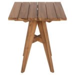 ΤΡΑΠΕΖΙ ΤΕΤΡΑΓΩΝΟ LEO HM9860.11 ΜΑΣΙΦ ΞΥΛΟ ΤΕΑΚ 60x60x75Υεκ. - Image 3