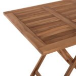 ΤΡΑΠΕΖΙ ΤΕΤΡΑΓΩΝΟ KENDALL ΠΤΥΣΣΟΜΕΝΟ HM9544 TEAK ΣΕ ΦΥΣΙΚΟ ΧΡΩΜΑ 80x80x75Yεκ. - Image 5