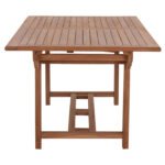 TΡΑΠΕΖΙ ΤΡΑΠΕΖΑΡΙΑΣ ΑΝΟΙΓΟΜΕΝΟ CRANDER HM6376 ΞΥΛΟ TEAK ΣΕ ΦΥΣΙΚΟ 180-240x100x76Υεκ - Image 6