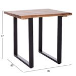 5εκ πάχος--ΠΟΔΙΑ ΜΕΤΑΛΛΙΚΑ 80x80x77Υεκ. σε μοναδική τιμή στο clickforshop.gr