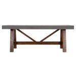 ΤΡΑΠΕΖΙ ΤΡΑΠΕΖΑΡΙΑΣ MAEVE HM6575.01 ΓΚΡΙ FIBER CEMENT--ΞΥΛΟ ΑΚΑΚΙΑΣ 200x100x75Υεκ - Image 3