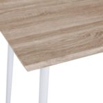 ΤΡΑΠΕΖΙ ΤΡΑΠΕΖΑΡΙΑΣ PALOMA HM8334.02, 120X70X76,5- SONOMA, ΛΕΥΚΑ ΠΟΔΙΑ - Image 5