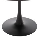 ΤΡΑΠΕΖΙ ΤΡΑΠΕΖΑΡΙΑΣ ROLLO HM9421.12 ΣΤΡΟΓΓΥΛΟ BLACK MARBLE Φ90x74Υεκ. - Image 3