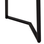 ΤΡΑΠΕΖΙ ΤΡΑΠΕΖΑΡΙΑΣ JAY HM9531 MDF ΚΑΡΥΔΙ-ΜΑΥΡA ΜΕΤΑΛΛΙΚΑ ΠΟΔΙΑ 120x70x76Υεκ. - Image 5