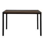 ΤΡΑΠΕΖΙ ΤΡΑΠΕΖΑΡΙΑΣ GOOSE HM9532 MDF ΚΑΡΥΔΙ-ΜΑΥΡΟ ΜΕΤΑΛΛΟ 120X80Χ75Yεκ. - Image 3
