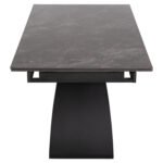 ΤΡΑΠΕΖΙ ΤΡΑΠΕΖΑΡΙΑΣ TEGATT HM9850.02 ΚΕΡΑΜΙΚΟ TOP ΠΤΥΣΣΟΜΕΝΟ-ΜΑΥΡΟ 180-260x90x77Υεκ - Image 6