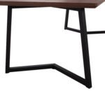ΤΡΑΠΕΖΙ ΤΡΑΠΕΖΑΡΙΑΣ JAY HM9304.02 ΚΑΠΛΑΜΑΣ ΚΑΡΥΔΙΑΣ ΡΟΥΣΤΙΚ ΣΤΥΛ 200x100x75 εκ. - Image 5