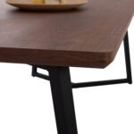 ΤΡΑΠΕΖΙ ΤΡΑΠΕΖΑΡΙΑΣ JAY HM9304.02 ΚΑΠΛΑΜΑΣ ΚΑΡΥΔΙΑΣ ΡΟΥΣΤΙΚ ΣΤΥΛ 200x100x75 εκ. - Image 6