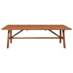 ΤΡΑΠΕΖΙ ΤΡΑΠΕΖΑΡΙΑΣ GROOVE HM9453.01 ΑΠΟ ΞΥΛΟ ΤΕΑΚ ΚΑΡΥΔΙ 260x120x79,5Υ εκ. - Image 3