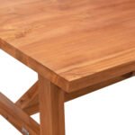 ΤΡΑΠΕΖΙ ΤΡΑΠΕΖΑΡΙΑΣ GROOVE HM9453.01 ΑΠΟ ΞΥΛΟ ΤΕΑΚ ΚΑΡΥΔΙ 260x120x79,5Υ εκ. - Image 4