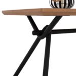 ΤΡΑΠΕΖΙ ΤΡΑΠΕΖΑΡΙΑΣ MANDY HM9302.01 ΜΕ ΚΑΠΛΑΜΑ ΔΡΥΟΣ ΣΕ ΣΤΥΛ ΡΟΥΣΤΙΚ 140x80x75Υ εκ. - Image 6