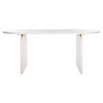 ΤΡΑΠΕΖΙ ΤΡΑΠΕΖΑΡΙΑΣ ΟΒΑΛ ΗΟΝΚΥ HM9690 ΜΑΣΙΦ ΞΥΛΟ MANGO ΣΕ ΛΕΥΚΟ 180,5x90,5x76Υεκ. - Image 4