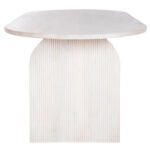 ΤΡΑΠΕΖΙ ΤΡΑΠΕΖΑΡΙΑΣ ΟΒΑΛ ΗΟΝΚΥ HM9690 ΜΑΣΙΦ ΞΥΛΟ MANGO ΣΕ ΛΕΥΚΟ 180,5x90,5x76Υεκ. - Image 5