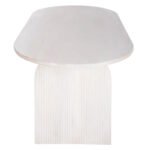 ΤΡΑΠΕΖΙ ΤΡΑΠΕΖΑΡΙΑΣ ΟΒΑΛ ΗΟΝΚΥ HM9690 ΜΑΣΙΦ ΞΥΛΟ MANGO ΣΕ ΛΕΥΚΟ 180,5x90,5x76Υεκ. - Image 6