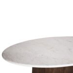 ΤΡΑΠΕΖΙ ΤΡΑΠΕΖΑΡΙΑΣ ΟΒΑΛ PURGER HM9715 ΜΑΣΙΦ MANGO-ΛΕΥΚΟ ΜΑΡΜΑΡΟ 180x89x76Υεκ. - Image 6