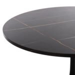 ΤΡΑΠΕΖΙ ΤΡΑΠΕΖΑΡΙΑΣ ROLLO HM9422.02 ΣΤΡΟΓΓΥΛΟ BLACK MARBLE Φ120x74Yεκ. - Image 4