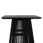 ΤΡΑΠΕΖΙ ΤΡΑΠΕΖΑΡΙΑΣ ΤΕΤΡΑΓΩΝΟ FRANTZ HM9458.02 MINDI ΞΥΛΟ ΜΑΥΡΟ 80x80x78Yεκ. - Image 4