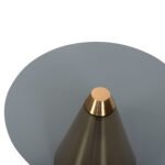 ΤΡΑΠΕΖΙA ΣΑΛΟΝΙΟΥ 2ΤΜΧ REBEN HM9919 ΜΕΤΑΛΛΟ ΧΡΥΣΟ-ΦΙΜΕ ΜΑΥΡΟ ΓΥΑΛΙ Φ80 & Φ60 εκ. - Image 5