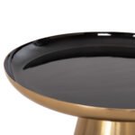 ΤΡΑΠΕΖΙA ΣΑΛΟΝΙΟΥ 2ΤΜΧ OLUF HM9922 ΜΕΤΑΛΛΟ ΕΜΑΓΙΕ-GLOSSY ΜΑΥΡΟ-ΜΑΤ ΧΡΥΣΟ Φ50 & Φ41 εκ. - Image 6