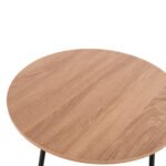 ΤΡΑΠΕΖΙΑ ΣΑΛΟΝΙΟΥ ΣΤΡΟΓΓΥΛΑ 2ΤΜΧ CUPPER HM9878.01 ΜΕΛΑΜΙΝΗ ΣΟΝΑΜΑ-ΜΑΥΡΟ ΜΕΤΑΛΛΟ - Image 5