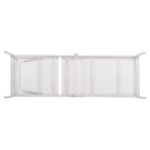 ΞΑΠΛΩΣΤΡΑ ΑΛΟΥΜΙΝΙΟΥ THATCHER HM5983.01 ΛΕΥΚΟΣ ΣΚΕΛΕΤΟΣ & TEXTILENE 196,5x64,5x92Υεκ - Image 5