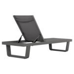 ΞΑΠΛΩΣΤΡΑ ΑΛΟΥΜΙΝΙΟΥ ΜΕ ΥΦΑΣΜΑ TESLIN RICKON HM6292.01 ΣΕ ΓΚΡΙ 198x61,5x97Υεκ. - Image 5