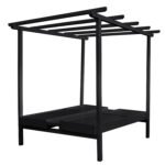 ΞΑΠΛΩΣΤΡΑ ΜΥΚΟΝΟΣ ΕΠΑΓΓΕΛΜ. ΞΥΛΙΝΗ ΔΙΠΛΗ ΜΑΥΡΗ ΜΕ ΟΥΡΑΝΟ 205x167x212Yεκ.HM5428.01 - Image 5