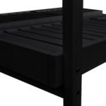 ΞΑΠΛΩΣΤΡΑ ΜΥΚΟΝΟΣ ΕΠΑΓΓΕΛΜ. ΞΥΛΙΝΗ ΔΙΠΛΗ ΜΑΥΡΗ ΜΕ ΟΥΡΑΝΟ 205x167x212Yεκ.HM5428.01 - Image 6