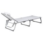 ΞΑΠΛΩΣΤΡΑ ΠΑΡΑΛΙΑΣ ALMIRA HM5054.03 ΒΑΡΕΩΣ ΤΥΠΟΥ ΛΕΥΚΗ ΑΛΟΥΜΙΝΙΟΥ 188x58x31-81 cm. - Image 4